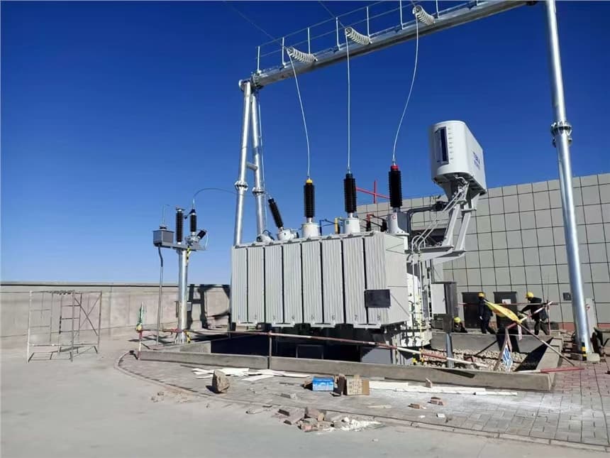 On-site high-voltage power transformer testing